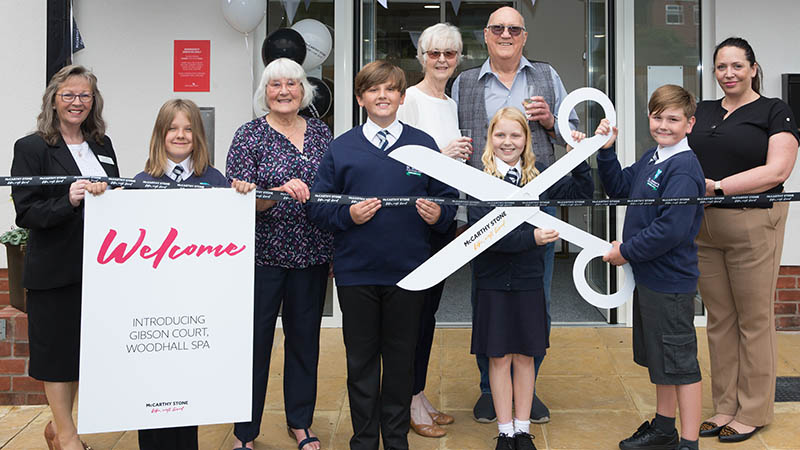 Schoolchildren Officially Launch Lincolnshire Retirement Homes