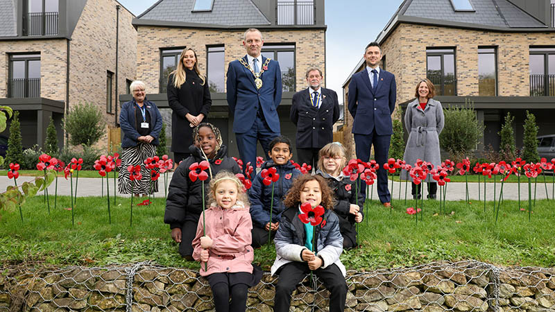 Remembrance Event At Oxford Development