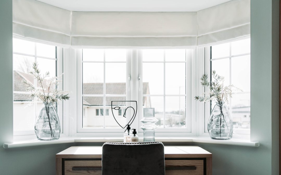 Bay window light and airy room