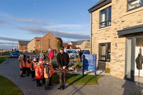 Pupils from West Park Academy visiting Howards Green, Thirteen Homes