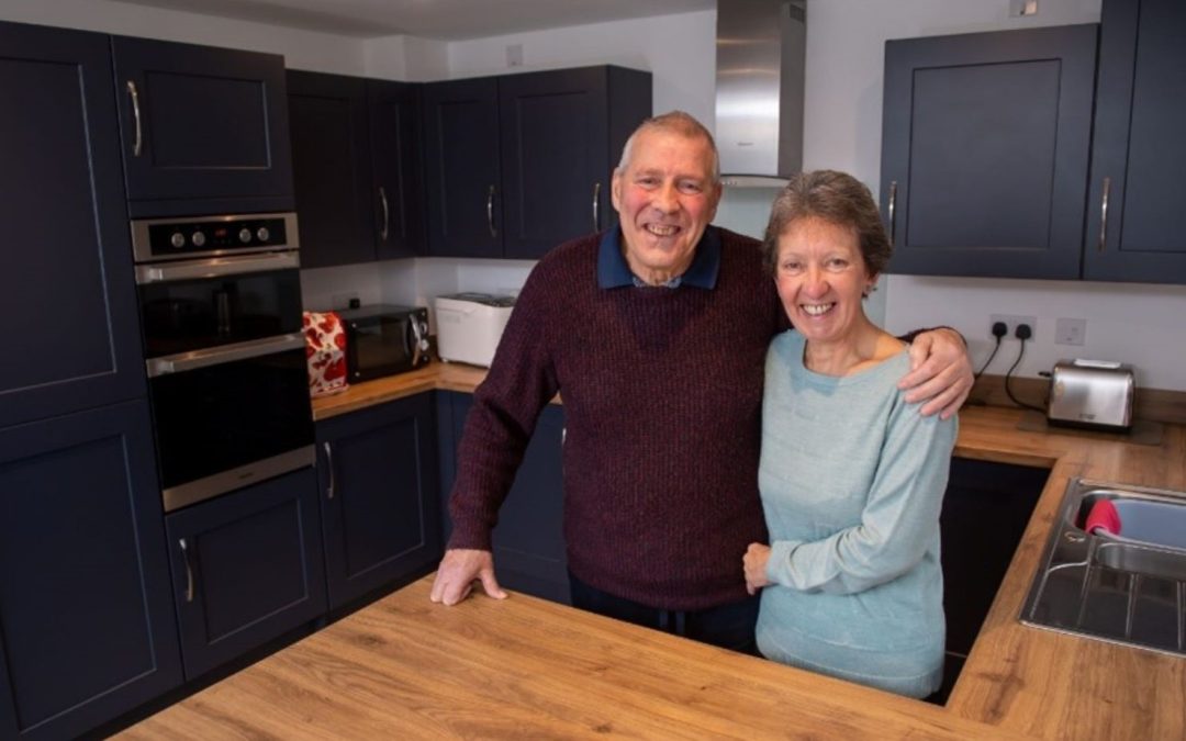 Retired couple upsize to low-maintenance new build home